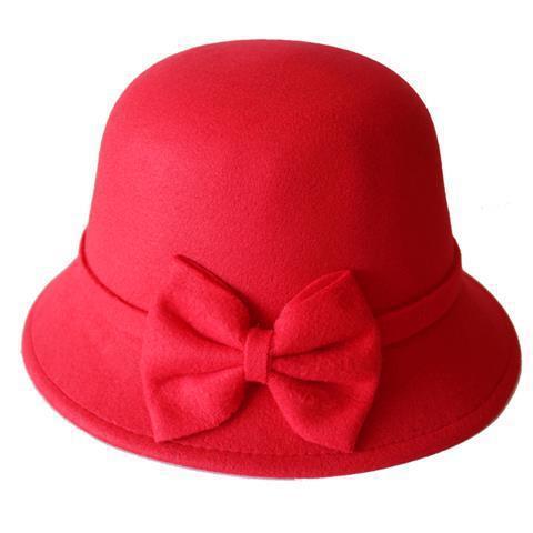 Female Fashion All-match Fisherman Hat With Elegant Dome Bow