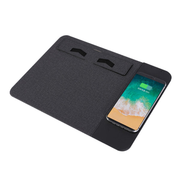 Mouse Pad with Wireless Charger and Mobile Stand