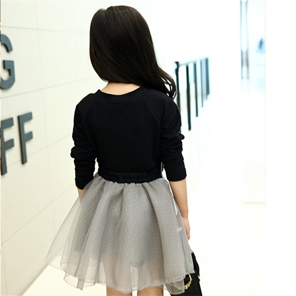 Spring Style Korean Style Personalized Fashion Gauze Skirt Suit Two-piece Suit