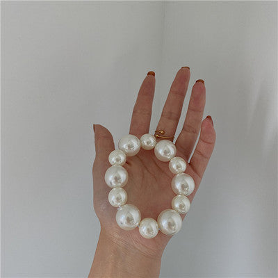 Pearl Head Rope Hair Tie All-Match Bead Decoration Rubber Band Bracelet