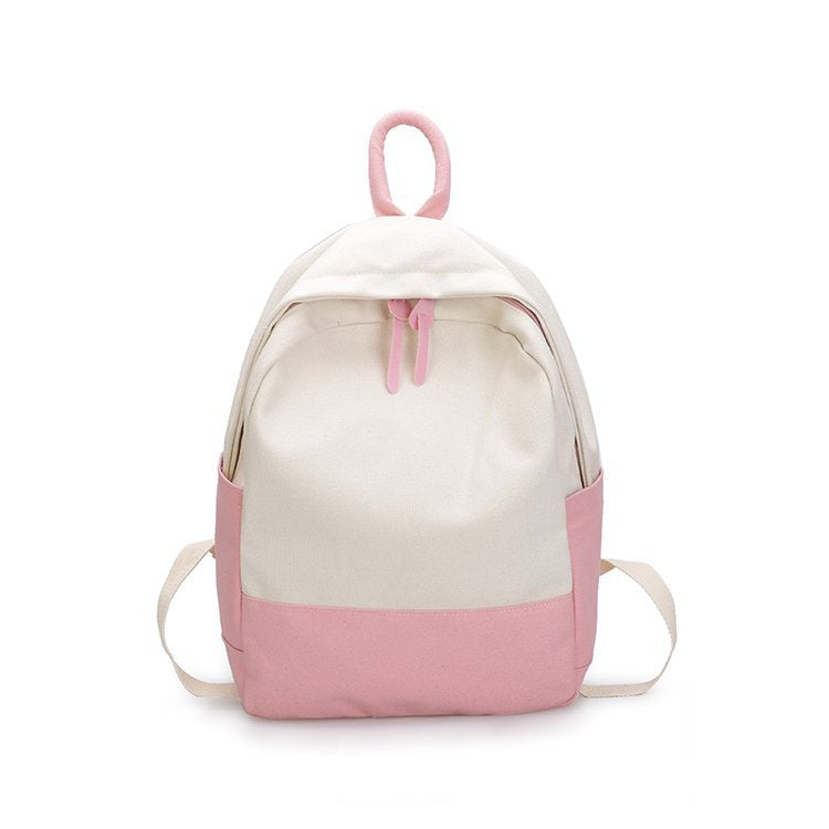 Japan and South Korea Contrast Canvas Backpack