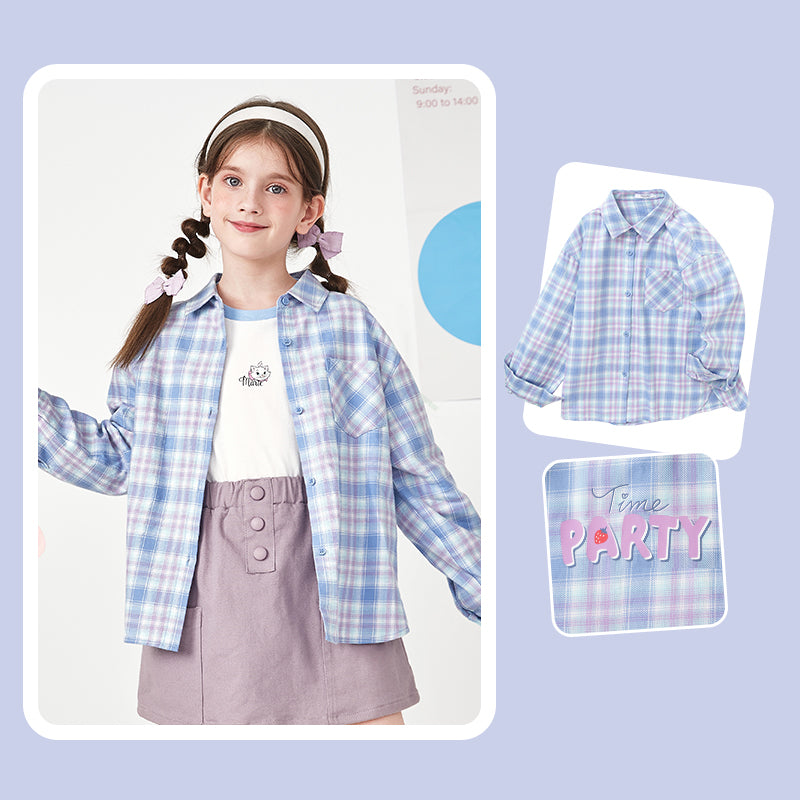 Wear Girls'' Shirt Long Sleeve 2021 New Autumn Children''s Shirt