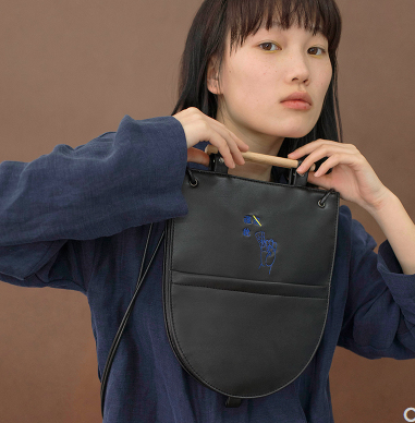 No theme series 2020 new wooden handle handbag original shoulder bag Messenger bag