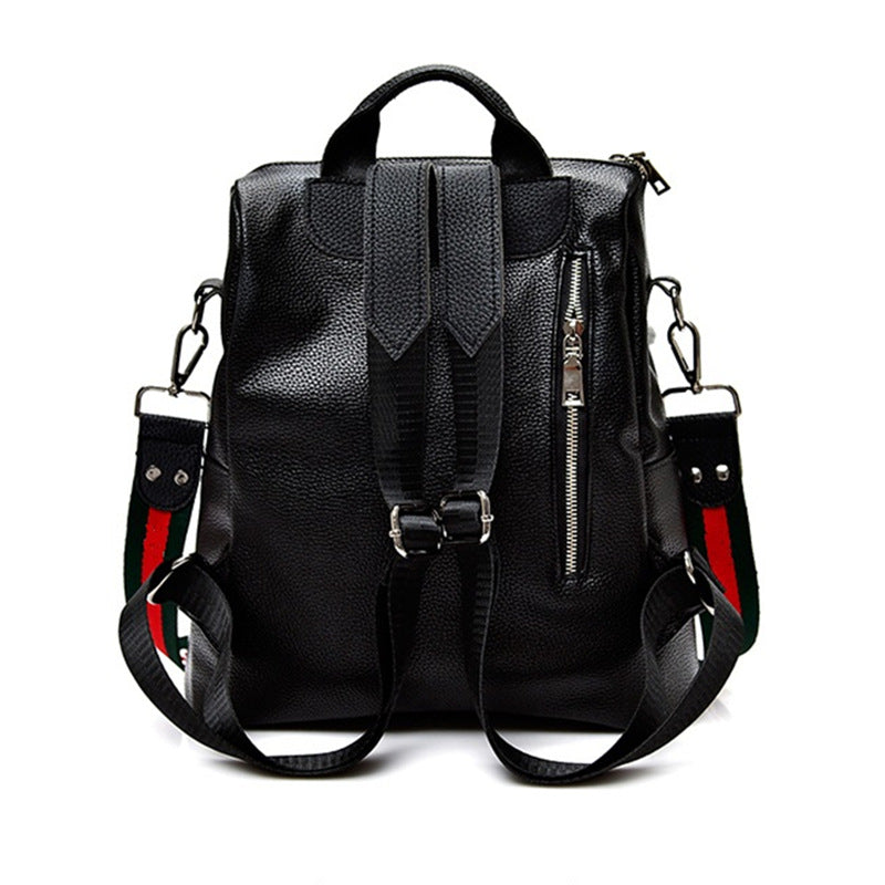 High Quality Leather Ribbon Bag For Leisure Travel
