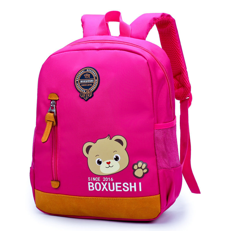 Cartoon bear nursery school schoolbag