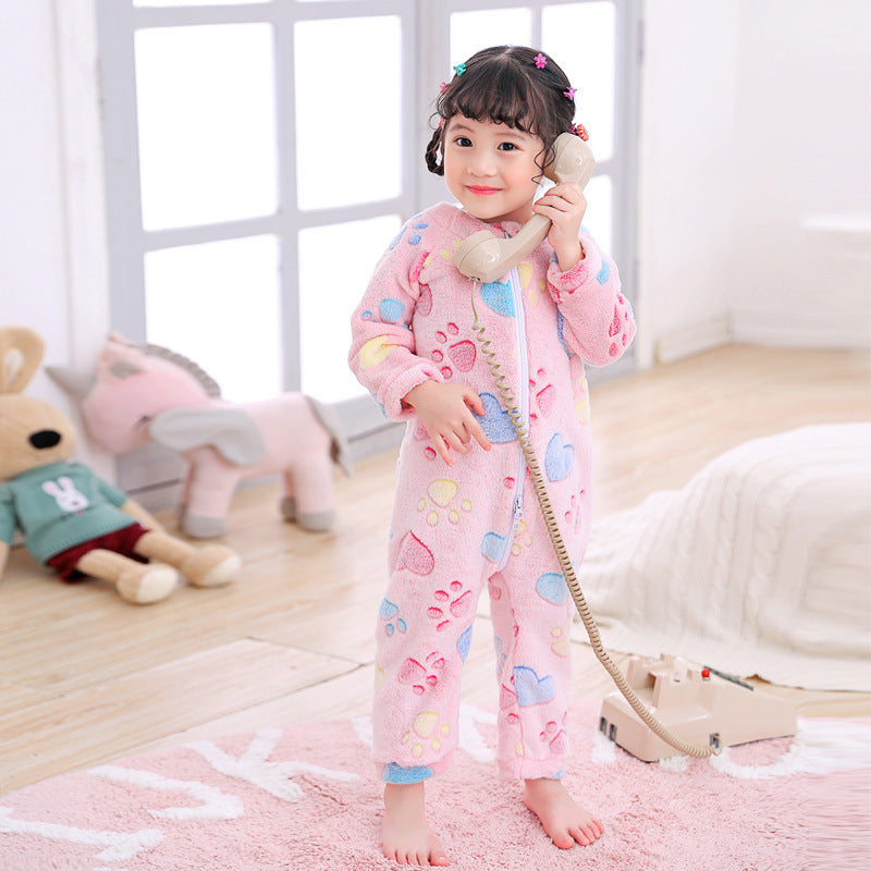 Autumn and winter infant pajamas