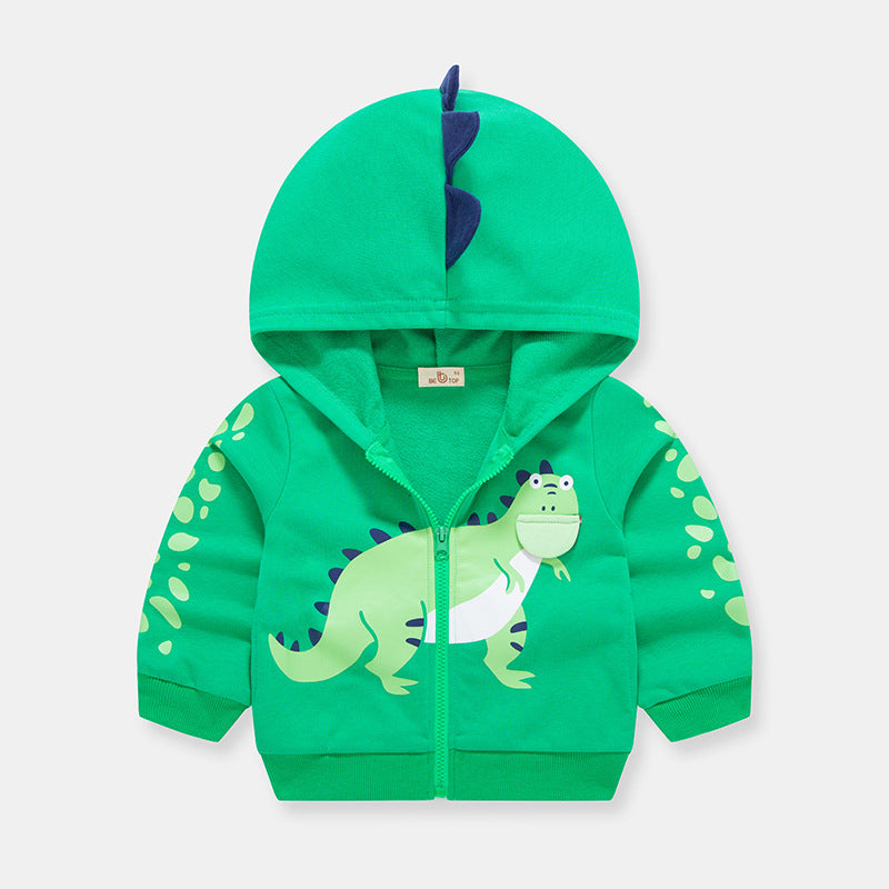 Children's Autumn Clothing Dinosaur Characteristic Coat Cardigan