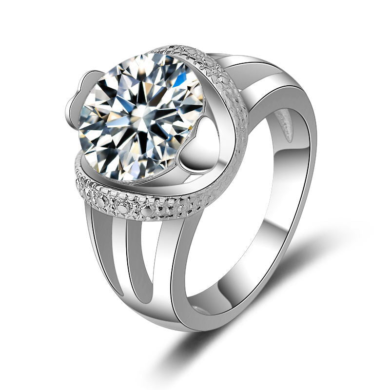 Titanium Steel Casting Fashion Simple Female Jewelry Ring