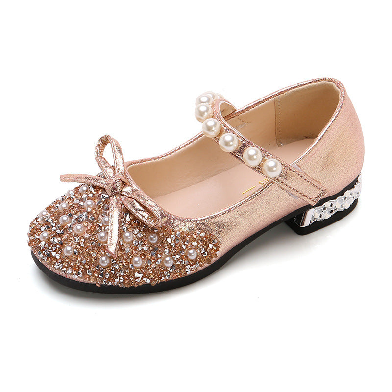 High-heeled Children's Soft-soled Children's Shoes
