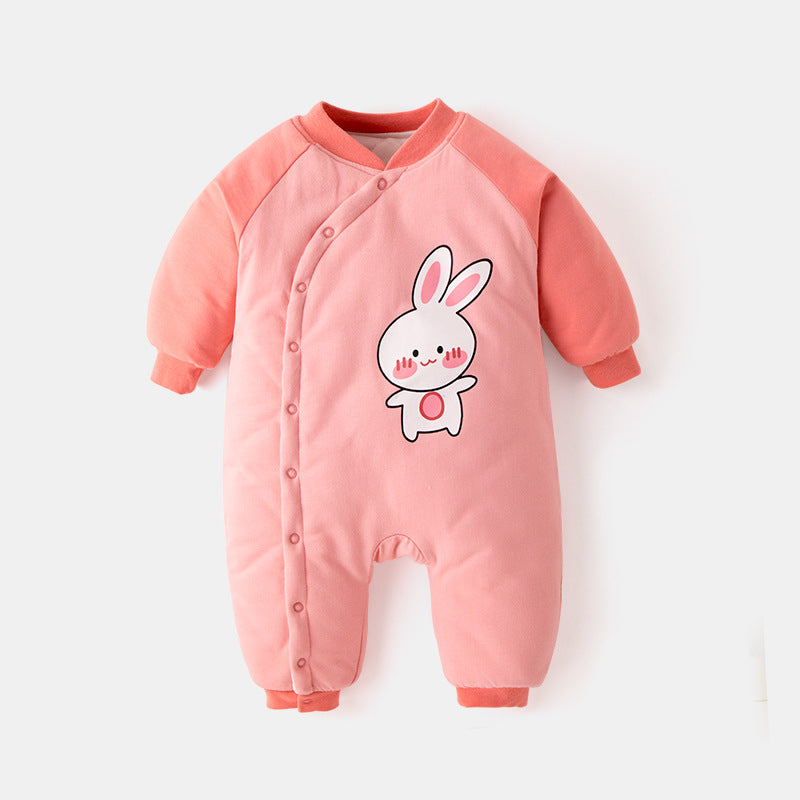 Cotton Padded Jumpsuit For Newborns To Go Out