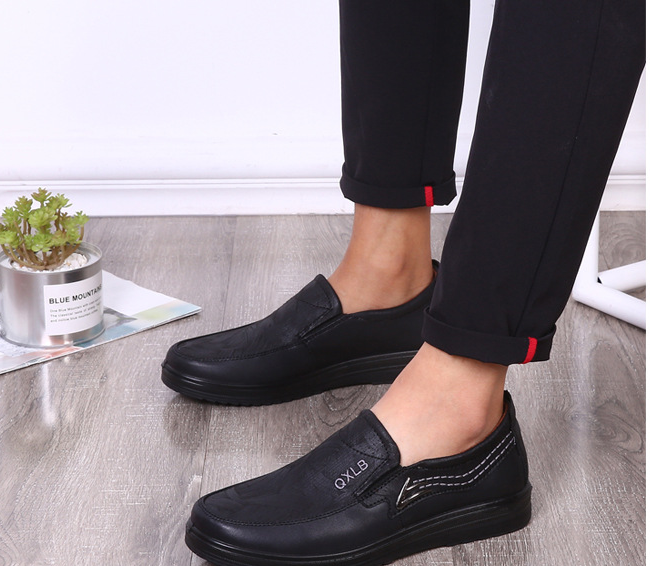 Middle-aged And Elderly Fashion Casual Men's Soft Sole Single Shoes