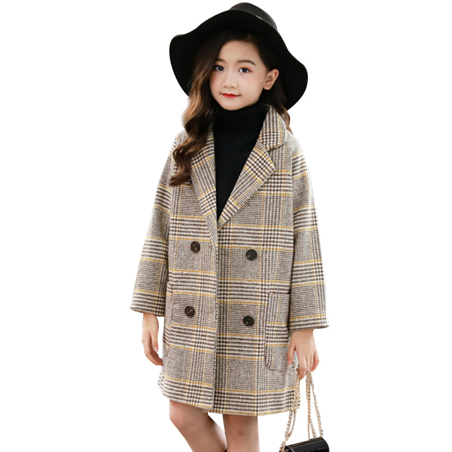 Girls woolen coat