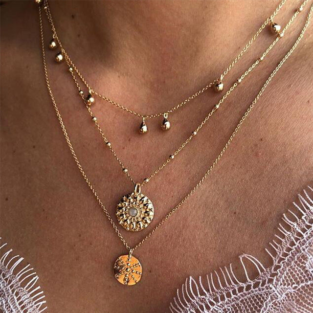 Creative Simple Gold  Female Necklace