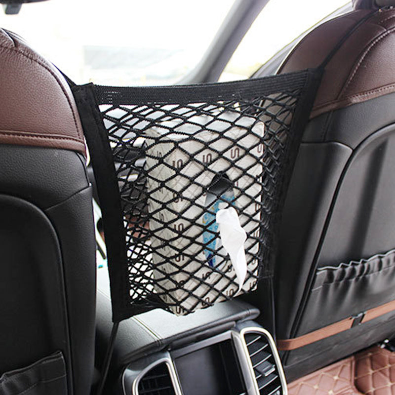 Universal elastic mesh net trunk bag that every car must have