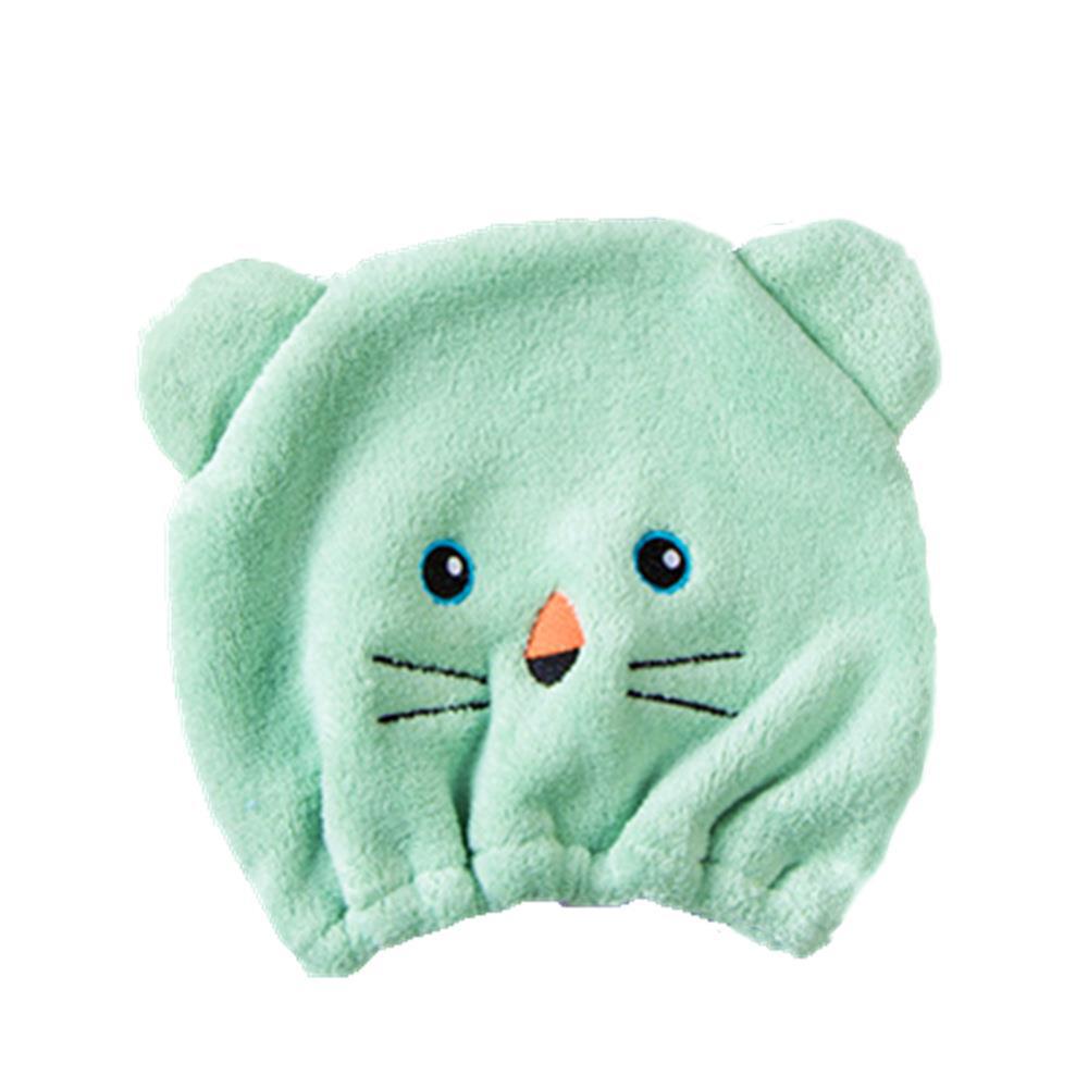 Children's Cute Cat Cartoon Absorbent Hair Dryer Hat