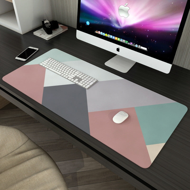 Geometric Desk Pad For Girls, Mouse Pads, Thickened, Precision Seamed Natural Rubber