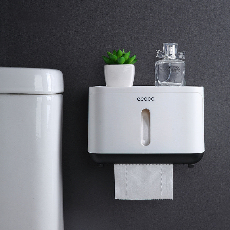 Simple Multifunctional Paper Towel Holder Nail-free Waterproof Towel Pumping