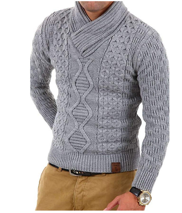 Pattern knitted sweater and sweater