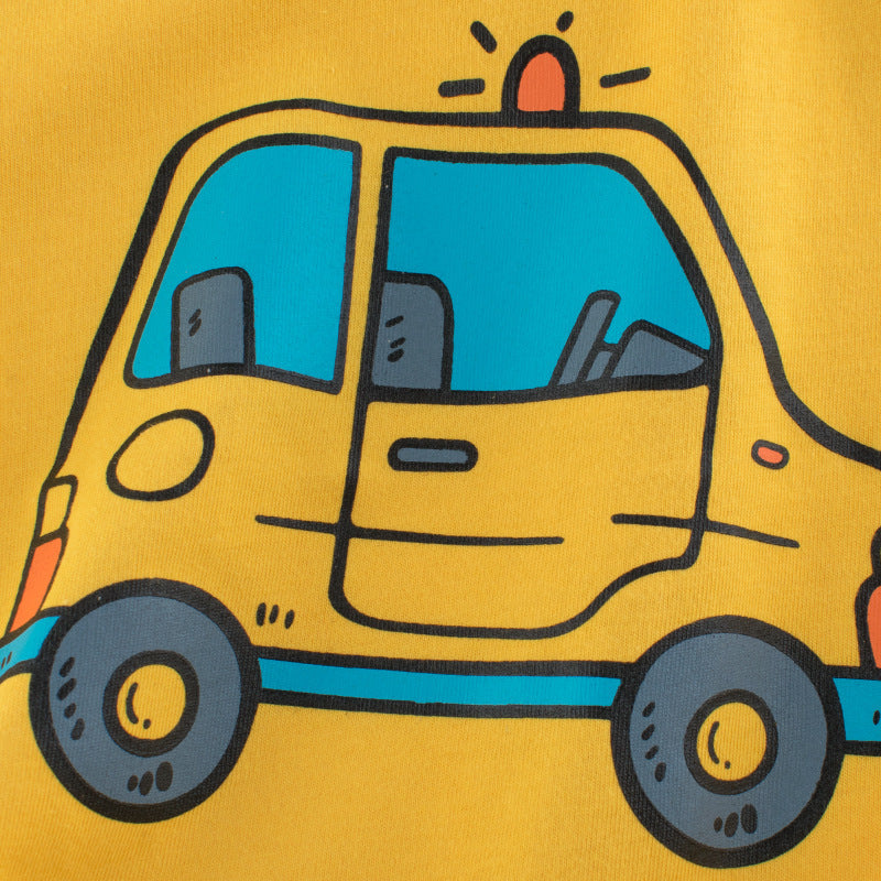 New Children's Clothing Car Cartoon T-shirt