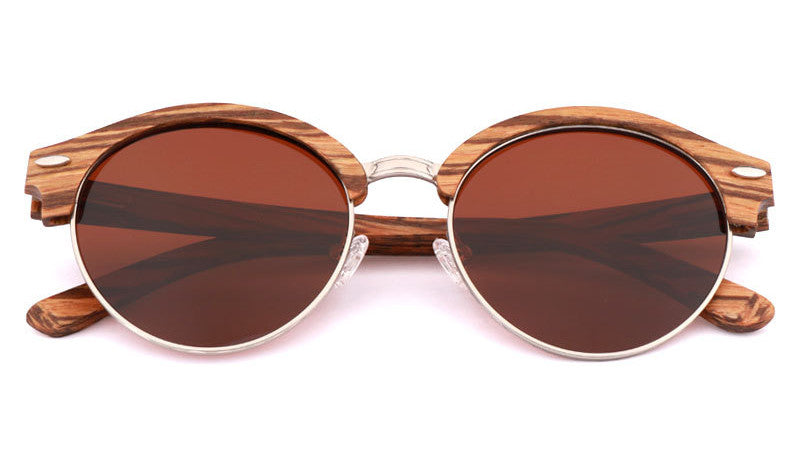 نظارات شمسية من خشب البامبو 