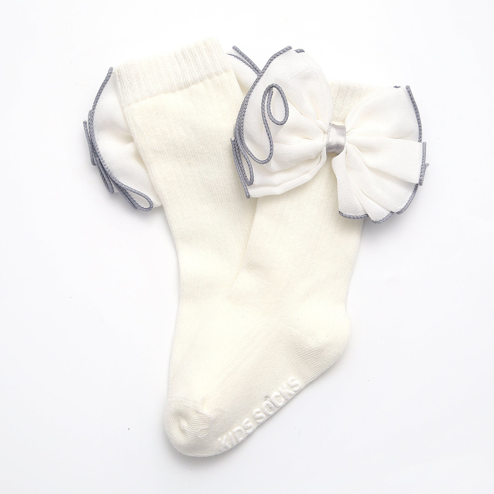 Big Bow Combed Cotton Dispensing Non-Slip Socks