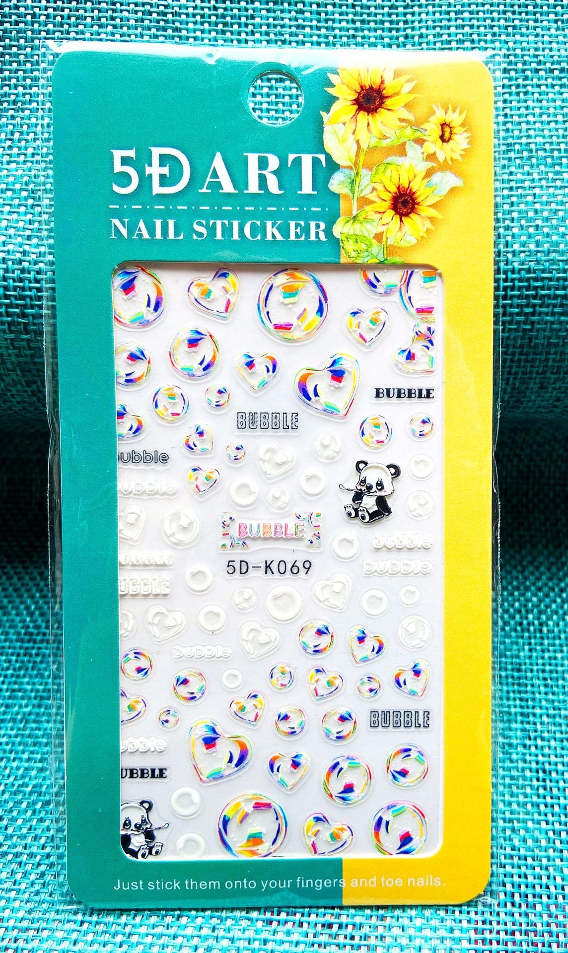 Embossed Nail Sticker Plaid Nail Sticker Three-dimensional Bow Nail Sticker Summer Nail Sticker