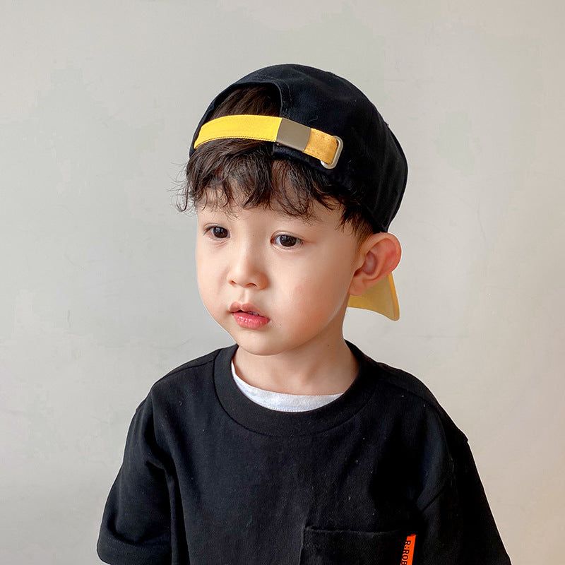 Boys And Girls Casual Color Matching Embroidery Caps