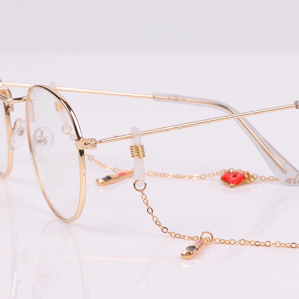 سلسال نظارات عصرية باللون الذهبي - اكسسوارات النظارات