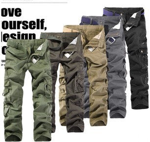 Multi-pocket pants for men