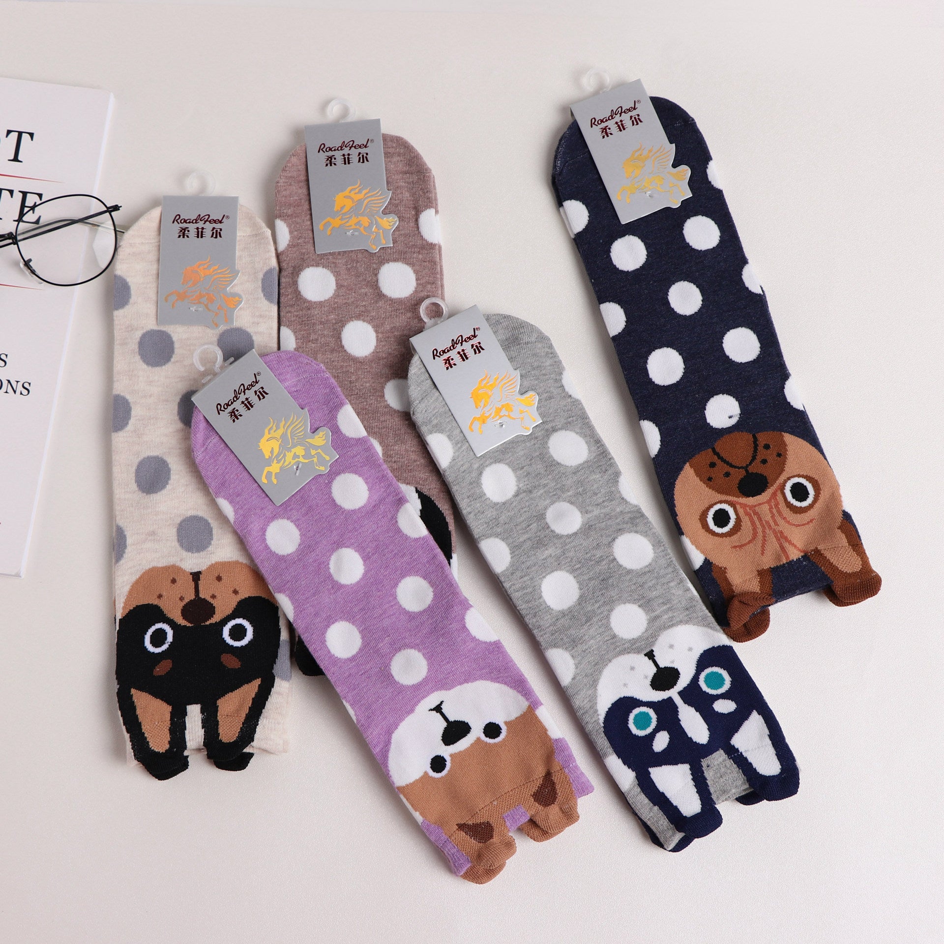 Cartoon Straight Women's Socks  Animal Cute Women's Socks