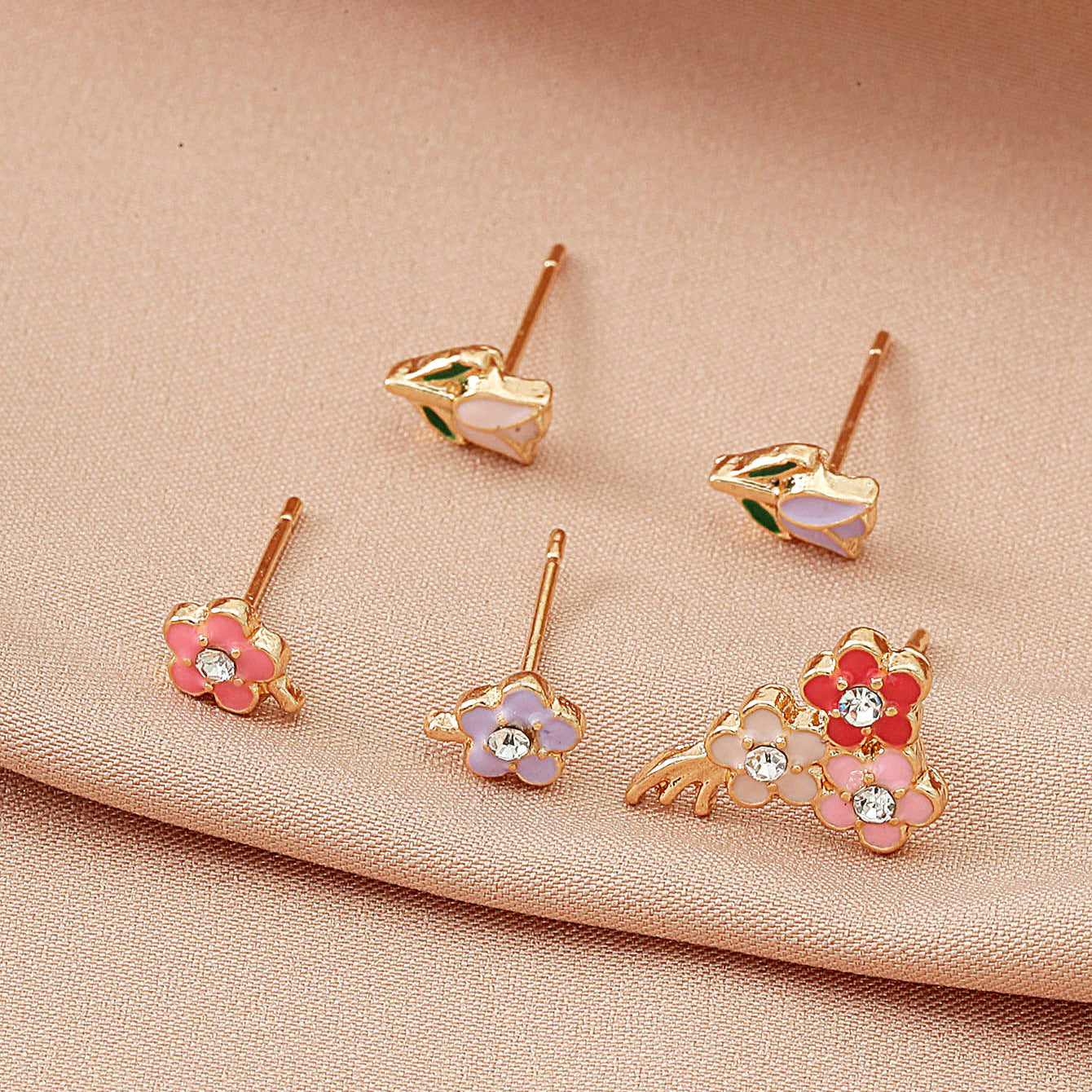 Cute And Simple Metal Drip Earrings