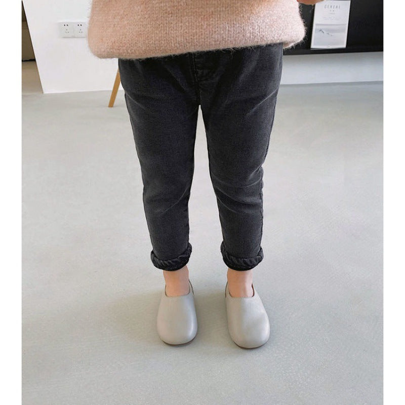 Casual Fashion Baby Stretch Vinylon Pants