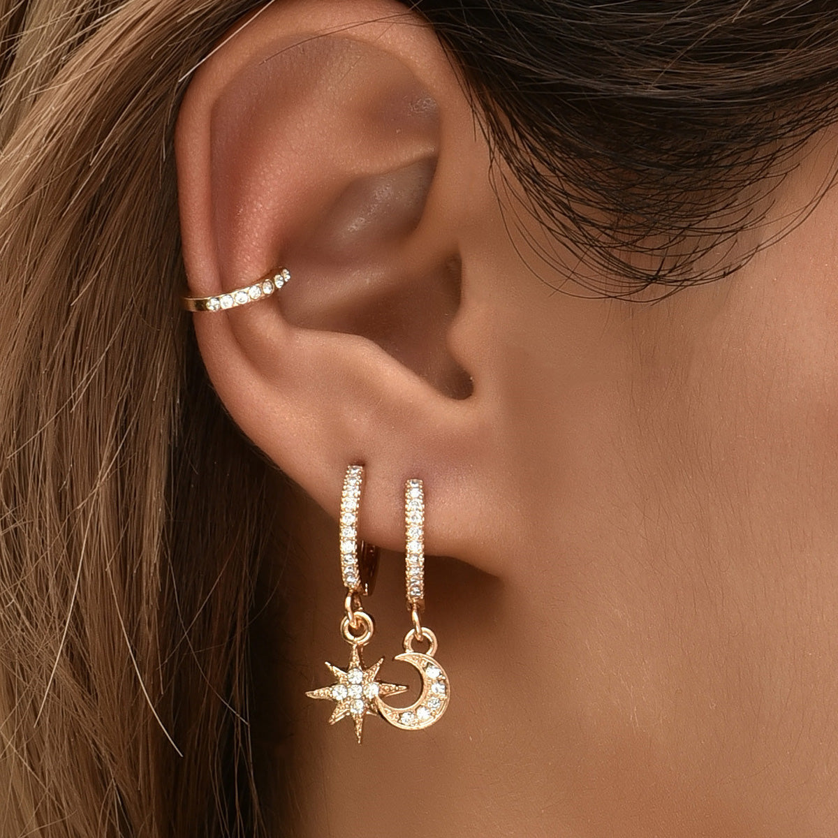 European And American Fashion Personality Ladies Zinc Alloy Earrings