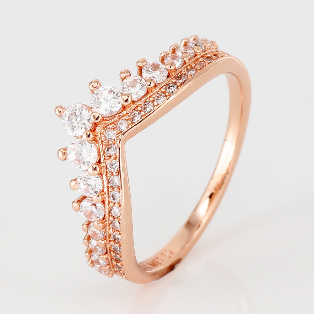 Diamond Crown Ring Bracelet Jewelry