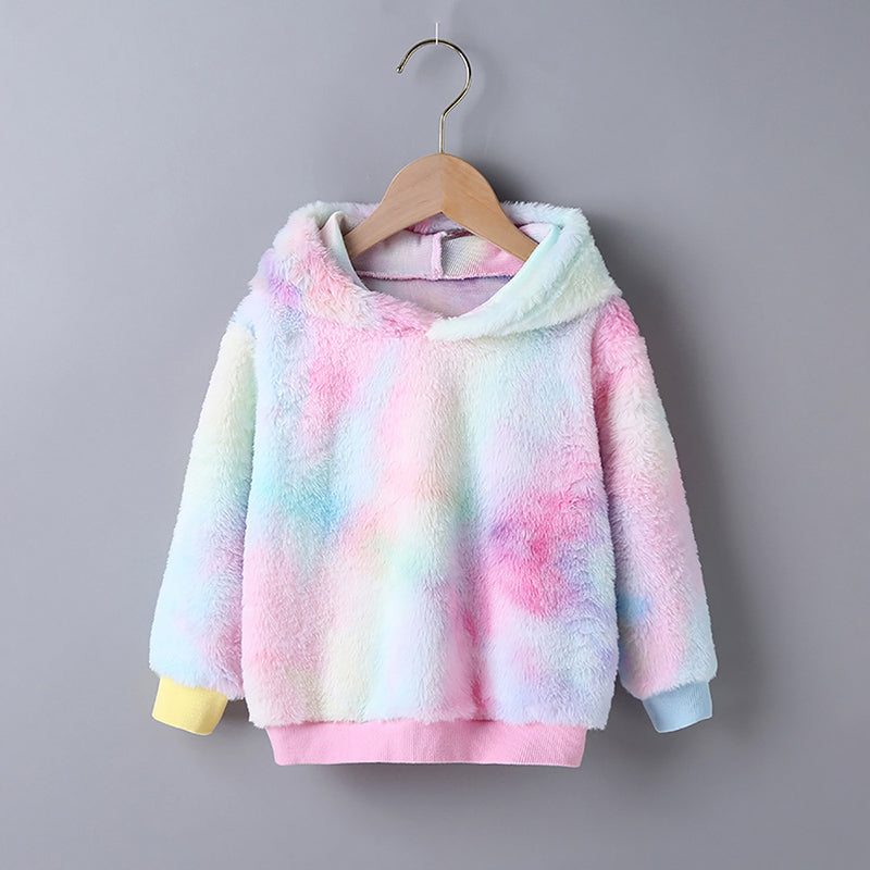 Children's Fashion Pullover Hooded Sweater Girls Sweet Casual Kilesas Trendy Top