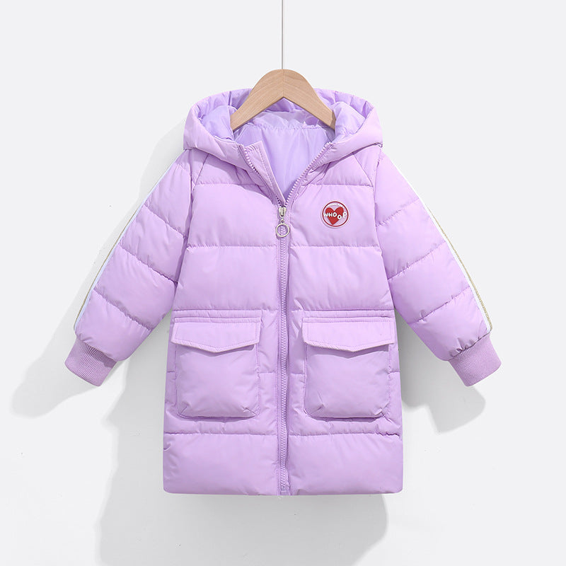 Duck Down Children Thick Hooded Jacket