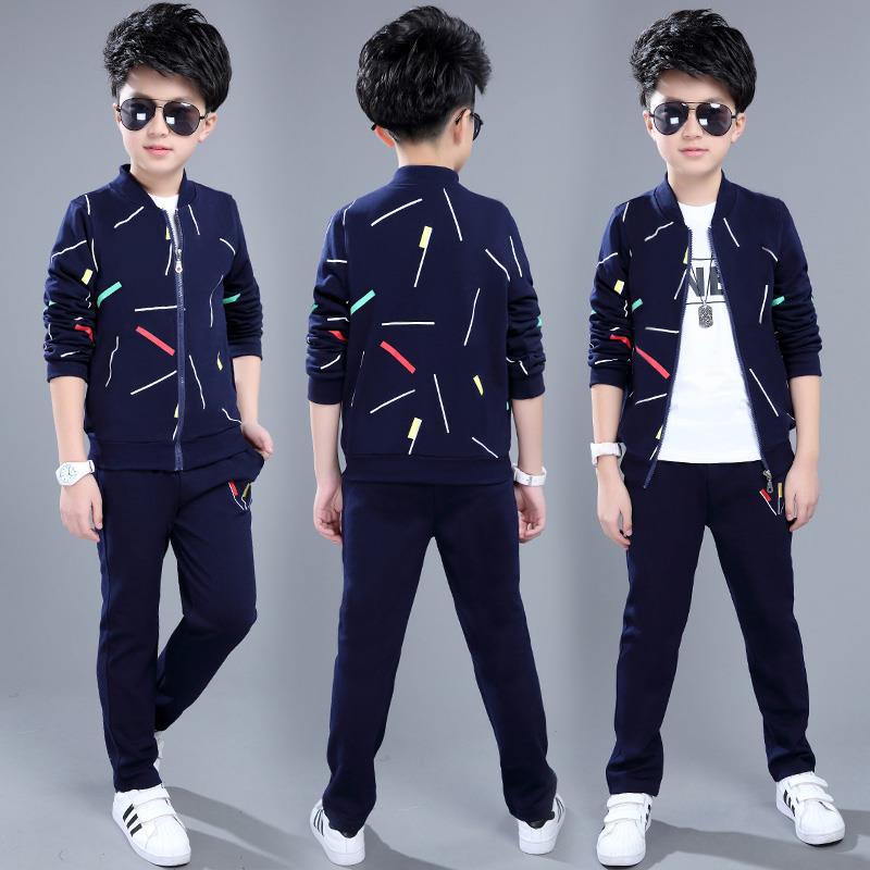 Two-piece Western Style Korean Handsome Boy Clothes