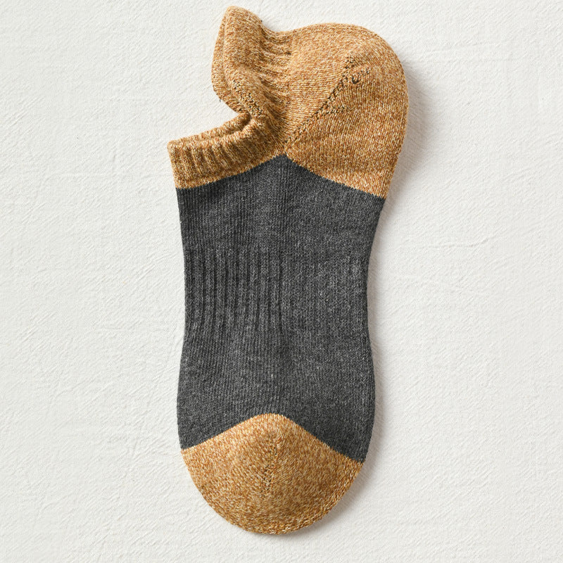 Sweat-absorbing Breathable Autumn And Winter Cotton Boat Socks