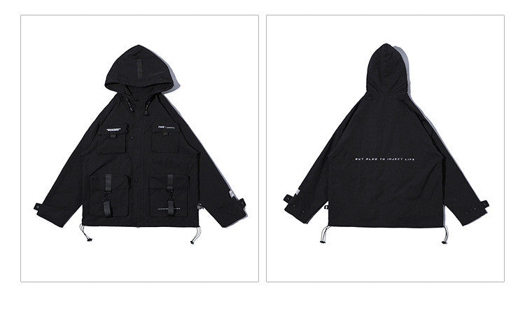 Men's Multi-pocket Functional Hooded Jacket