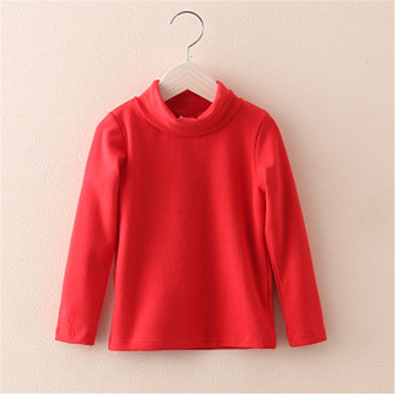 Small And Medium-sized Children's Long-sleeved Bottoming Shirt Pure Cotton New