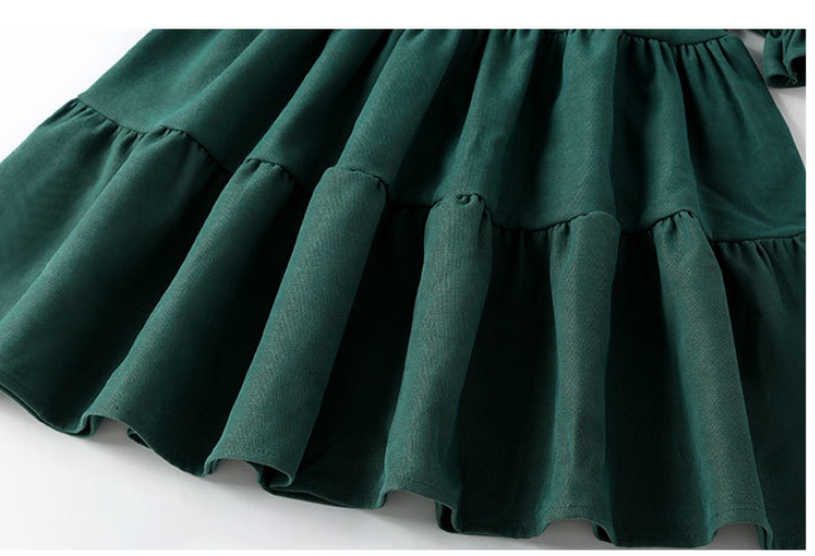 Corduroy Cotton Children's Clothing Trendy Fan Thick Warm Skirt