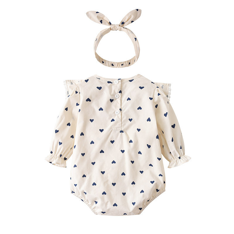 Long-sleeved Baby One-piece Cotton Crawling Suit