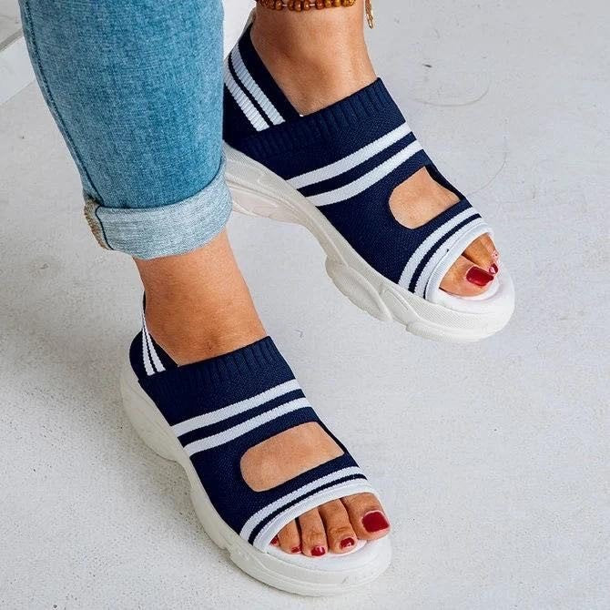 Women's knitted sandals
