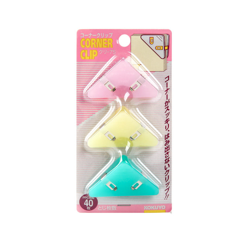 Simple color triangle plastic ticket holder