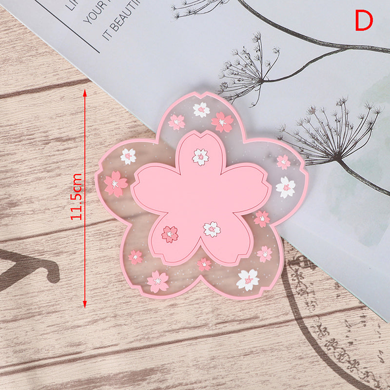 Sakura Coaster Insulation Pad Ins Wind Cute Non-slip Mat