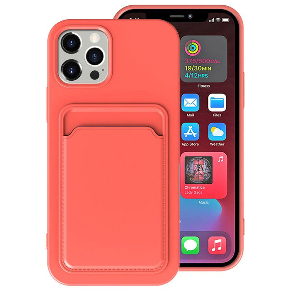 All In One Card Case Frosted Phone Case Silicone Protection