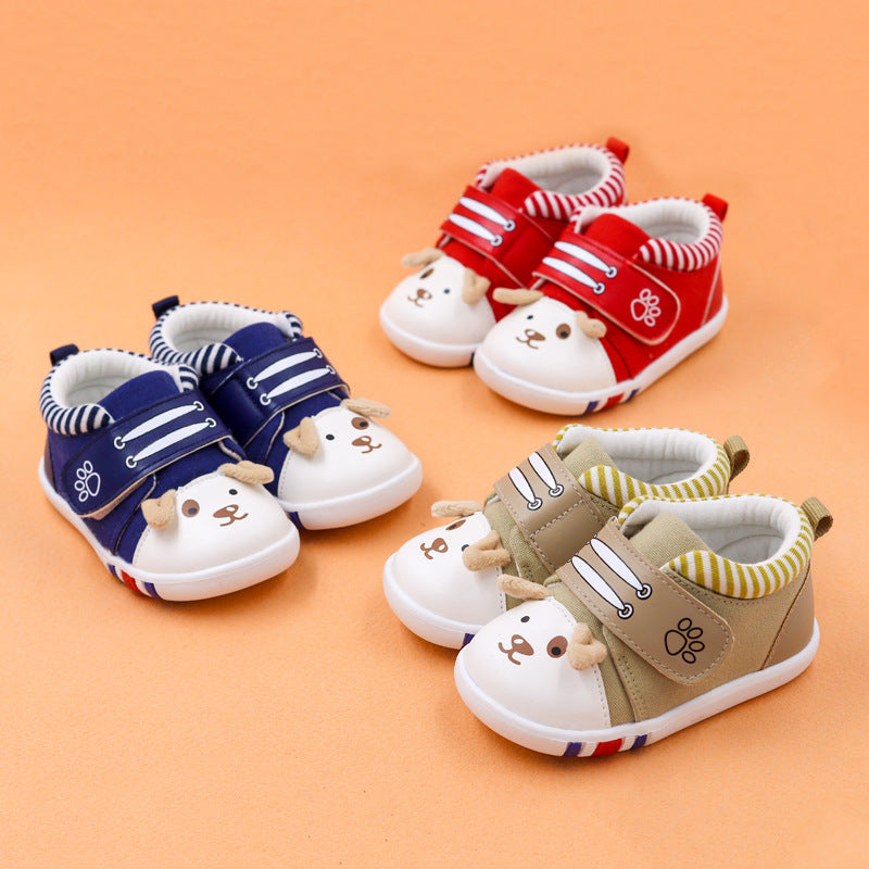 Baby cartoon toddler shoes baby shoes non-slip toe cap