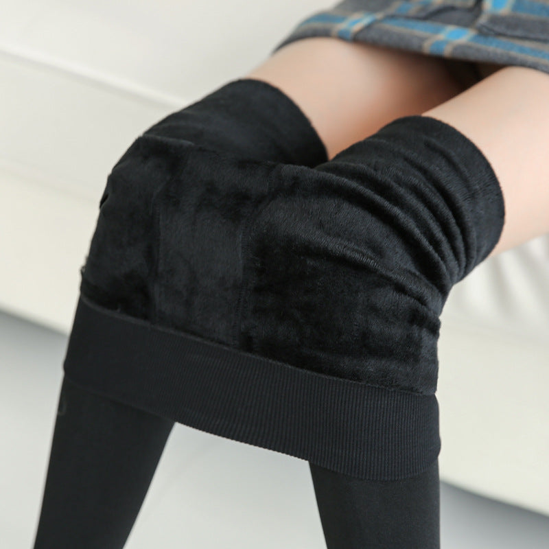 Fashionable Warm Fur Leggings Winter Body Legs Keep Warm