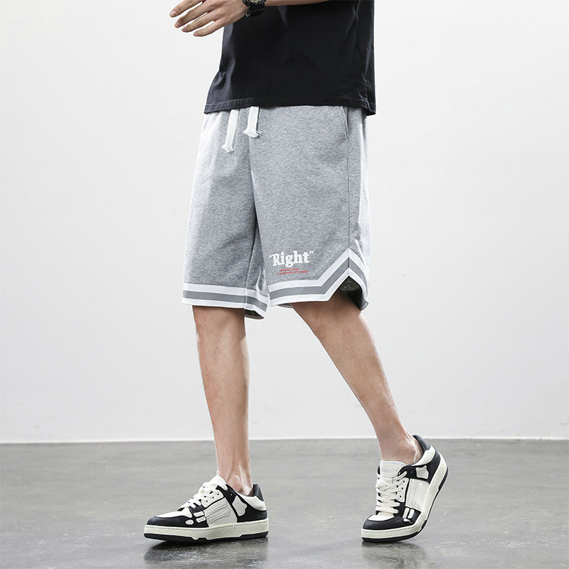 Men's Summer Loose Letter Print Casual Shorts
