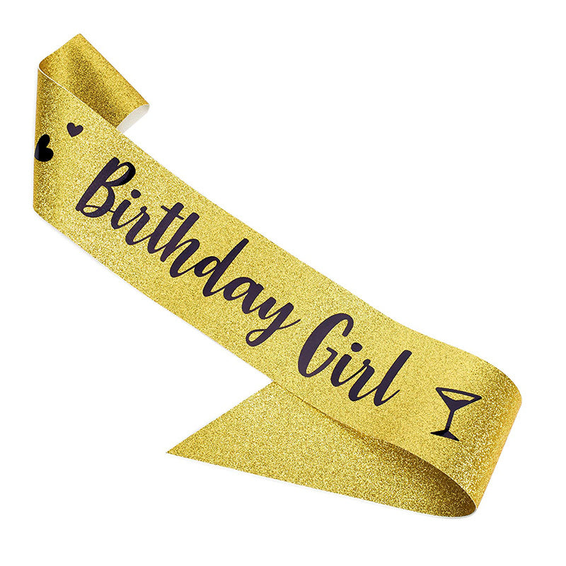 Etiquette Belt Crown Set Party Birthday Strap